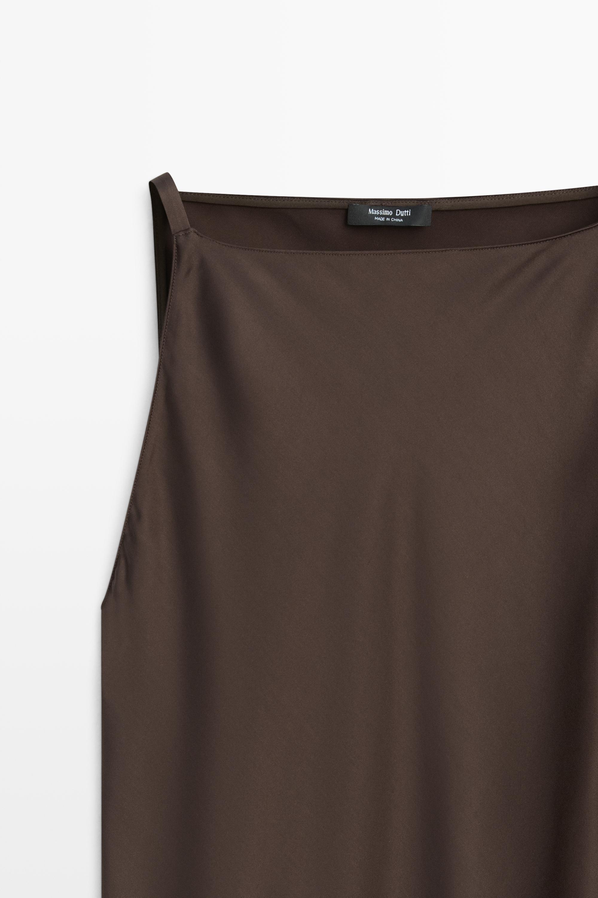 Satin midi dress
